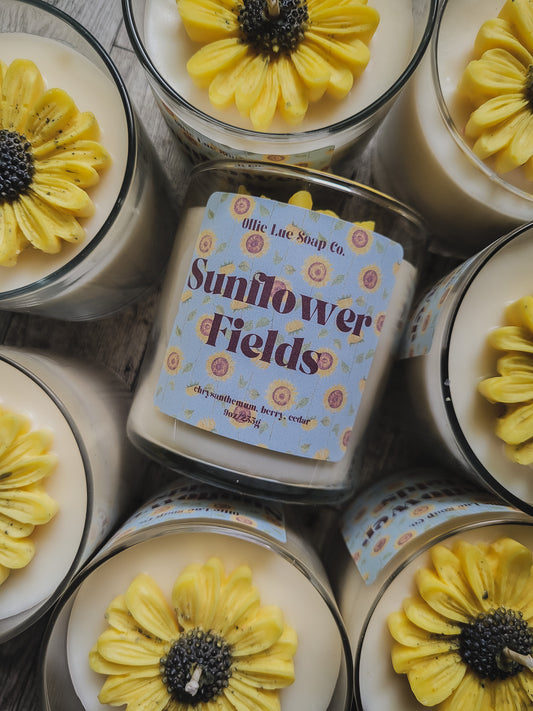 Sunflower Fields Artisan Candle